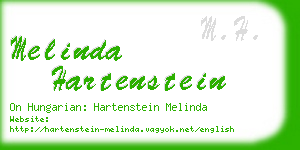 melinda hartenstein business card